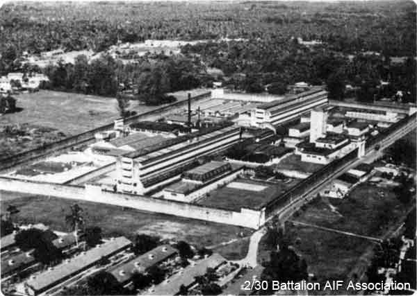 1979 Tour, Day 10
Changi Gaol - aerial view of Changi Gaol.

Included in the report of the 2/30 Bn Group Tour to Malaysia and Singapore. See details in [url=http://www.230battalion.org.au/Makan/Issues/Makan248.htm#Day10]Makan 248, Day 10, 20/1/1979.[/url]
Keywords: Makan248