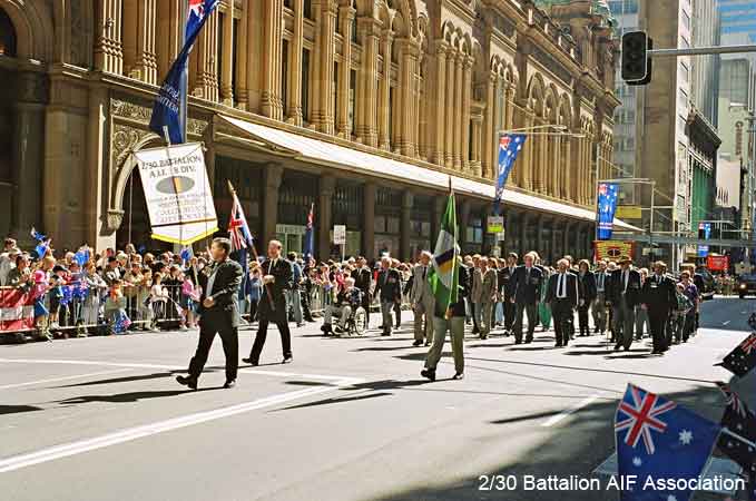 Anzac Day, Sydney, 2004
Marching past the Queen Victoria Building, George Street, Sydney.
Keywords: AnzacDay2004