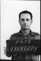 2/1659 - RICKERBY, Ivor Valentine Oscar, WO2 
Enlisted with 13 Battalion Militia (N16275) on 18/8/1941; served with AIF (NX43053) from 18/8/1941 to 11/12/1945; served post War with Interim Army (NX700074) from 31/7/1947 to 21/10/1948; re-enlisted (2/1659) from 22/10/1948 to 26/8/1974; served overseas (Singapore and Malaysia) from 2/10/1962 to 7/3/1965; served in Vietnam, 4th Field Regiment, from 12/3/1970 to 12/3/1971; Mentioned in Despatches (Vietnam) on 24/6/1971 
Keywords: 100731a