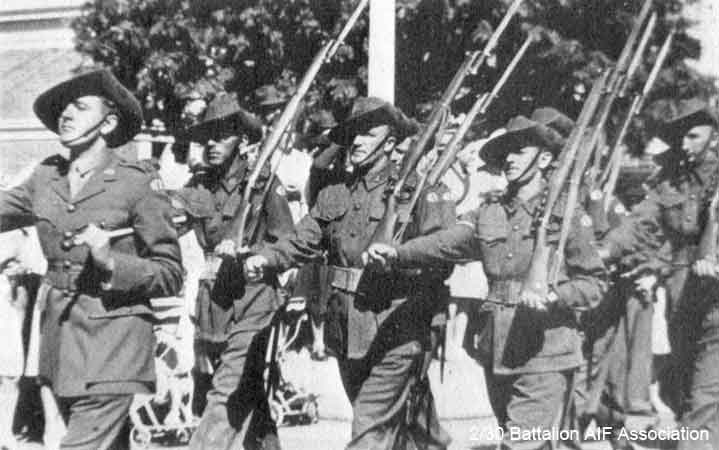 Mortar Platoon
On the march in Tamworth.

