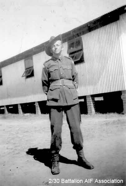 Bathurst Army Camp
At Bathurst Army Camp on Easter Monday, 1941

NX27550 - WILSON, David Royce (Doc), A/Cpl. - A Company, 9 Platoon 

