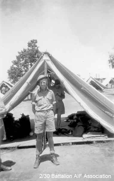 Goulburn Camp
At Goulburn Army Camp in 1940.

NX27550 - WILSON, David Royce (Doc), A/Cpl. - A Company, 9 Platoon
