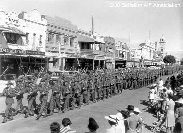 A Company
Marching in Tamworth.
