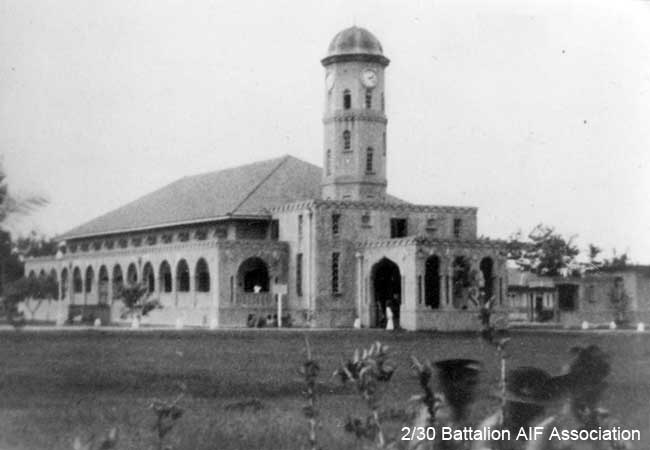 Batu Pahat Mosque
Mahommedan Mosque at Batu Pahat, about 1/2 mile from the 2/30 Battalion camp.

