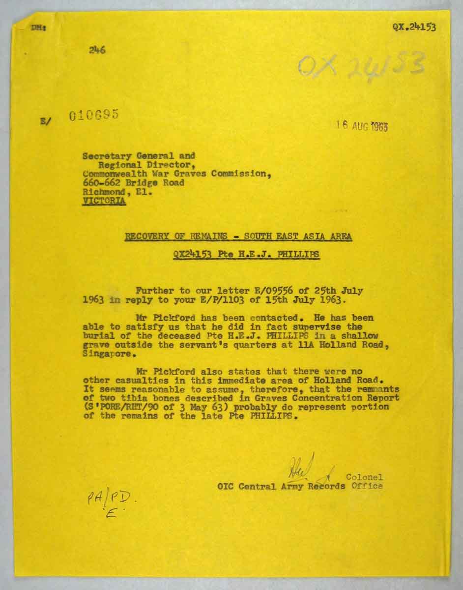 Letter 08 - 16/8/1963
QX24153 - PHILLIPS, Harry Edward John, Pte.
Keywords: 070619_QX24153