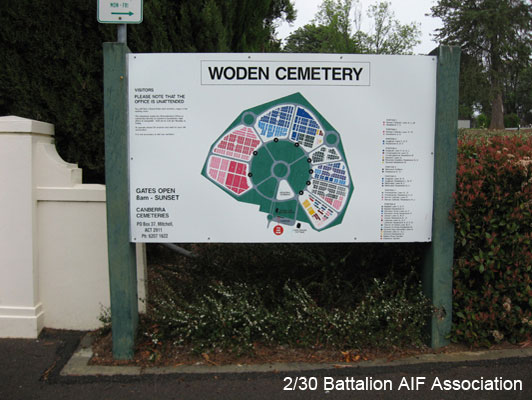 Woden Cemetery, Canberra
Directory sign near main entrance to Woden Cemetery, Canberra
Keywords: 071031a