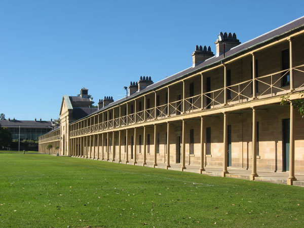 Victoria Barracks
View of the Parade Ground and Main Barrack Block at Victoria Barracks, Oxford Street, Paddington, NSW.

The Army Museum of NSW, is located within Victoria Barracks, in the former District Military Prison.
Keywords: ArmyMuseumNSW