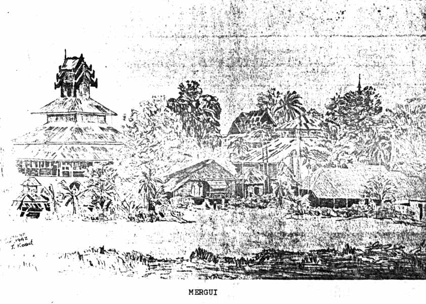Mergui, Burma
Sketch by NX46619 - Cpl. John Donald KORSCH - C Company, 14 Platoon.
Keywords: 090215b