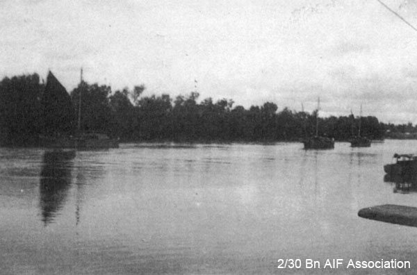 View of a river, Malaya, 1941
"View of the river close by"
NX72575 - CONN, Edward John (Jack), Pte. - HQ Company, Signals Platoon
Keywords: NX72575